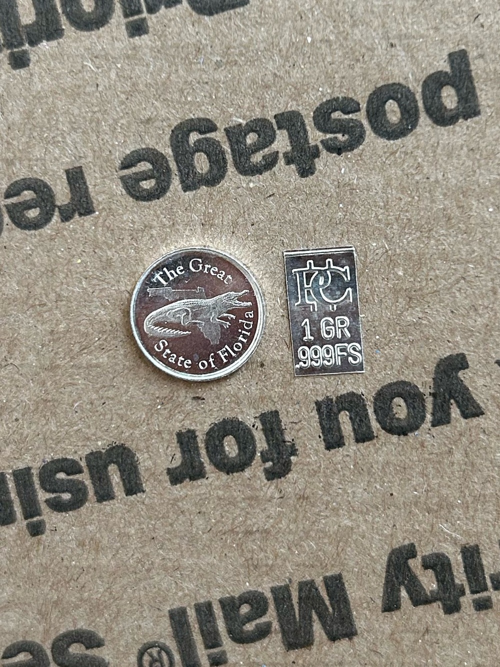 1 Gram Gator 🐊 Fine Silver Coin .999